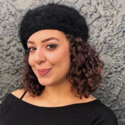 Alternative view of Angora Beret