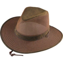 Alternative view of Cotton Aussie Hat, With Mesh Sided Crown