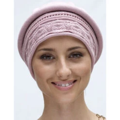 Alternative view of Parkhurst Pointelle Topper Beret